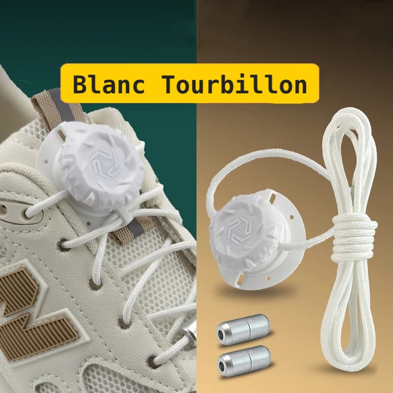 Lacets à fermeture rotative automatiques sans nœuds pour baskets adultes et enfants