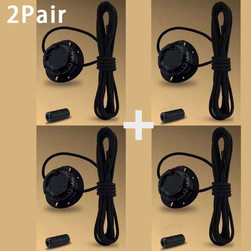 Lacets à fermeture rotative automatiques sans nœuds pour baskets adultes et enfants