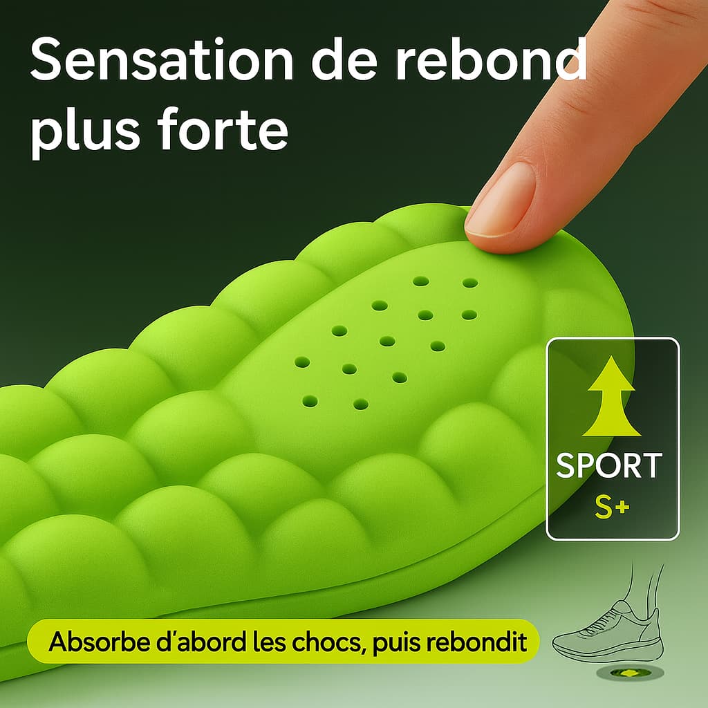 Semelles orthopédiques 4D - unisexe