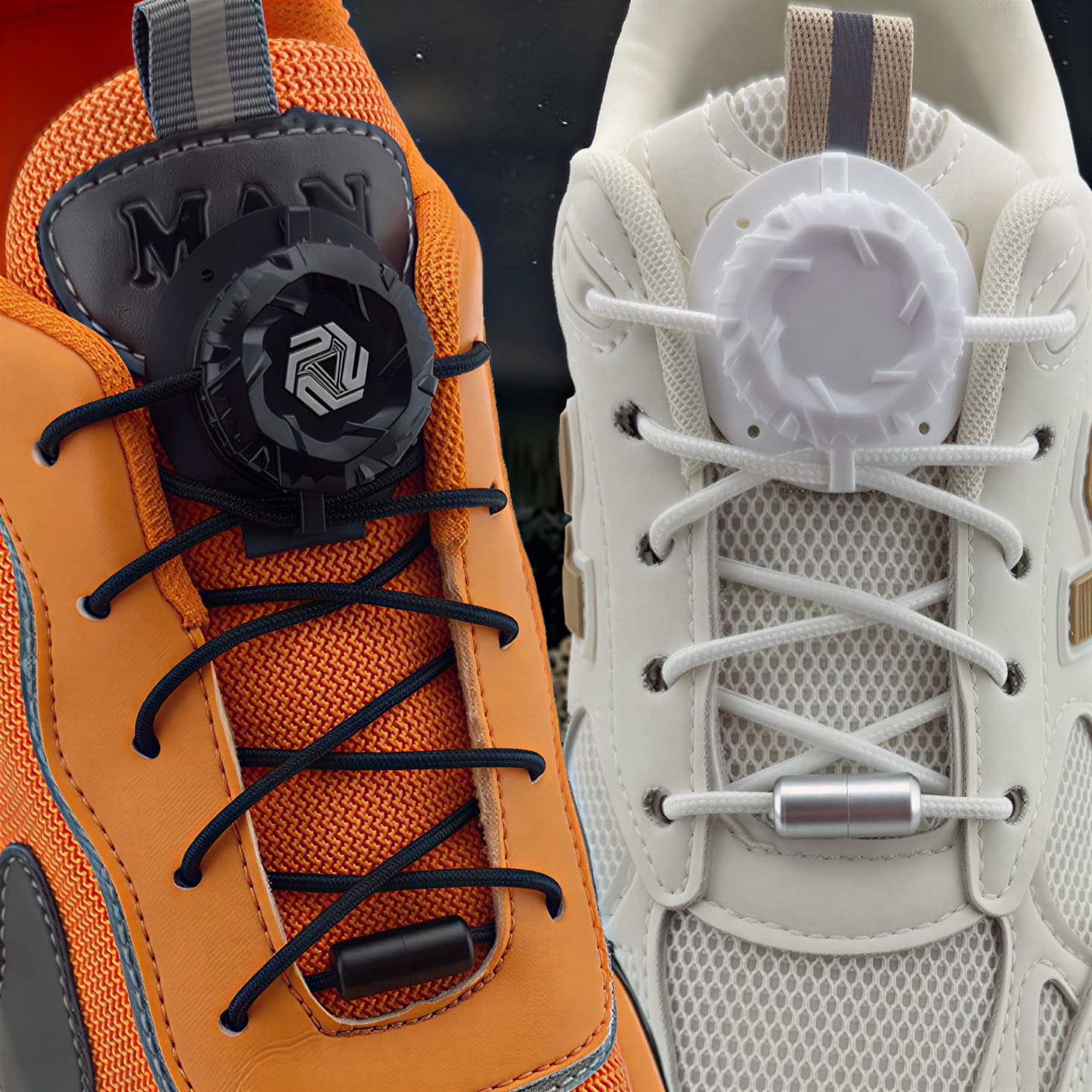 Lacets à fermeture rotative automatiques sans nœuds pour baskets adultes et enfants