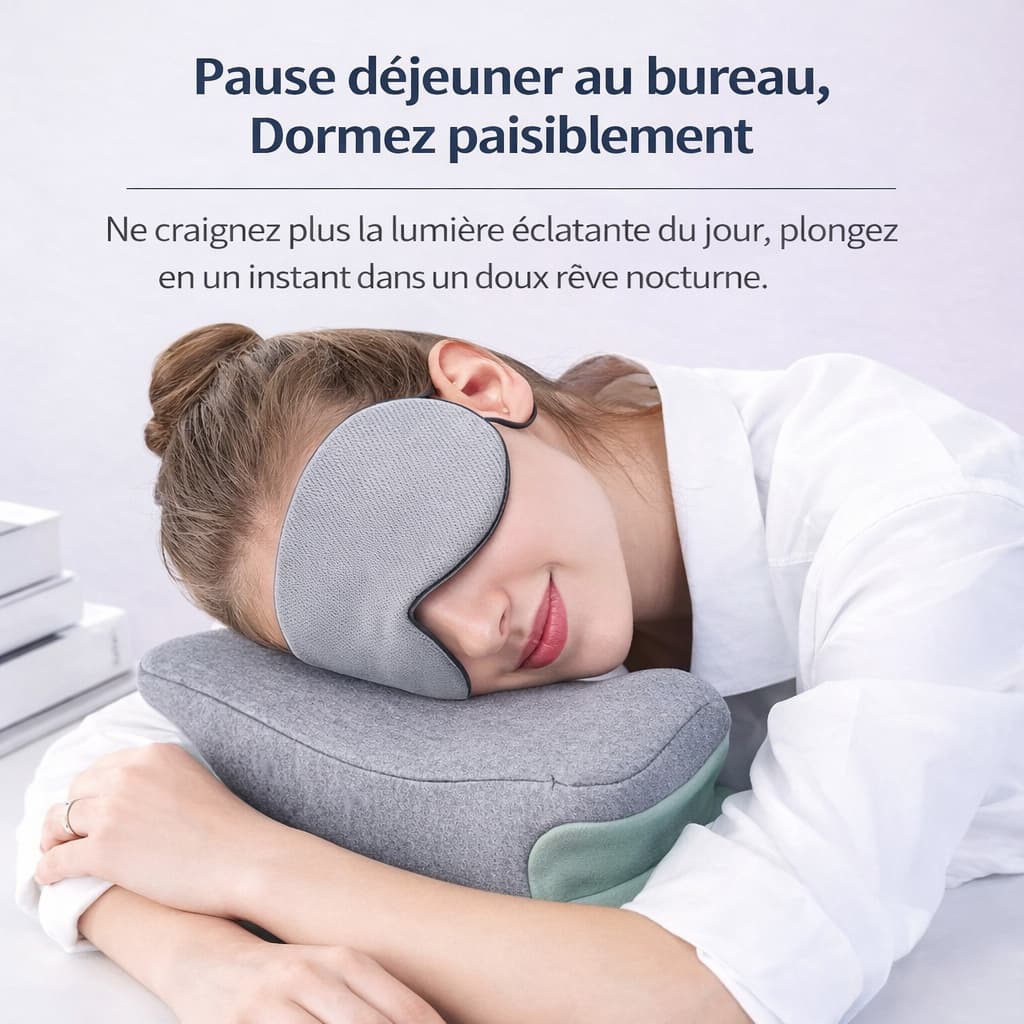 Masque de Nuit Réversible et Respirant – Obscurité Totale 360°
