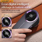 Rasoir Anti Bouloche Électrique Rechargeable USB Type-C avec Écran LCD – Vêtements, Canapés, Couvertures, Rideaux