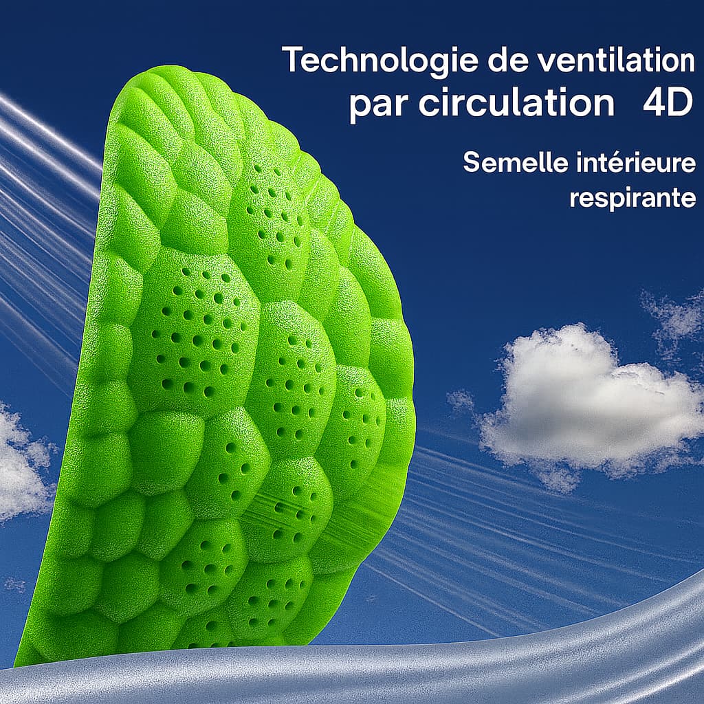 Semelles orthopédiques 4D - unisexe