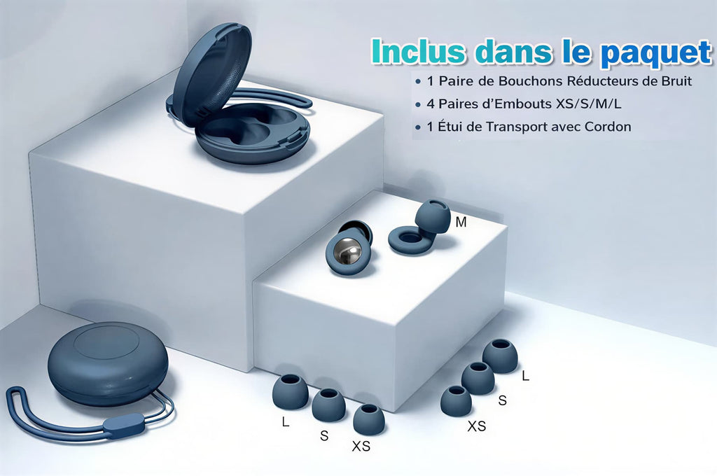 Bouchons d’oreille en Silicone – Réduction du bruit et confort optimal pour le sommeil